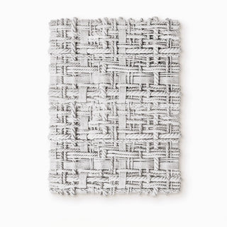 3D Modern Woven Texture Black Wall Art | Dimensional Black Wall Decor | Contemporary