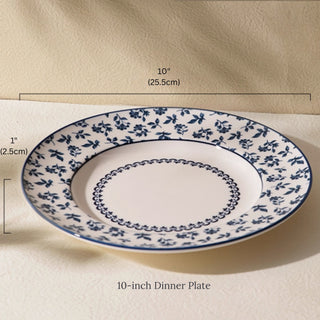 Chinoiserie Porcelain Dinnerware | Classic Blue & White Floral Pattern | Elegant & Timeless Table Setting