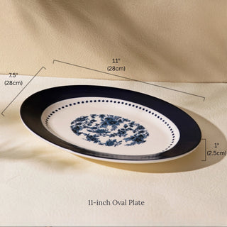 Chinoiserie Porcelain Dinnerware | Classic Blue & White Floral Pattern | Elegant & Timeless Table Setting