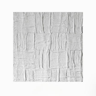 Handcrafted Heavy Textured Impasto White Wall Art | 3D Plaster Effect Relief | Modern Zen Minimalist Decor