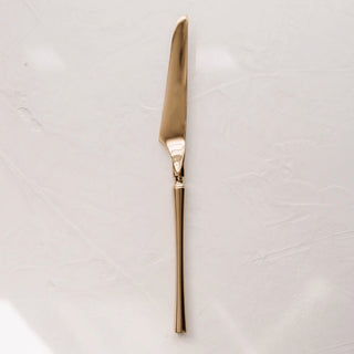 Luxury Gold Finish Cutlery Set | Modern Stainless Steel Flatware for Elegant Dining