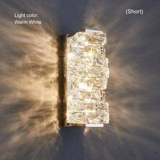 Luxury Irregular Crystal Wall Sconce | LED Bedroom Hallway Lighting
