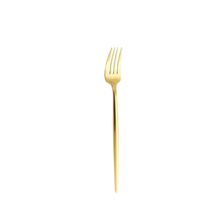 Matte Gold / Silver Dining Utensils Set of 4 | Elegant Chic Forks, Knives, Spoons Set
