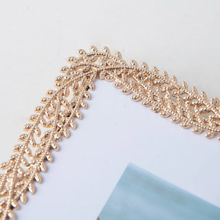 Ornate Champagne Gold Filigree Photo Frame | Luxurious Vintage Style