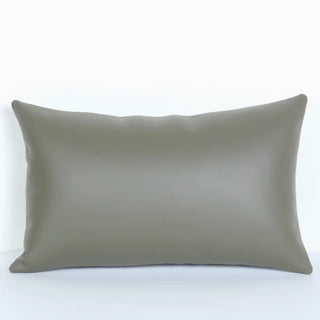 Premium PU Leather Accent Pillow | Contemporary Sofa Cushion | Easy Clean Design